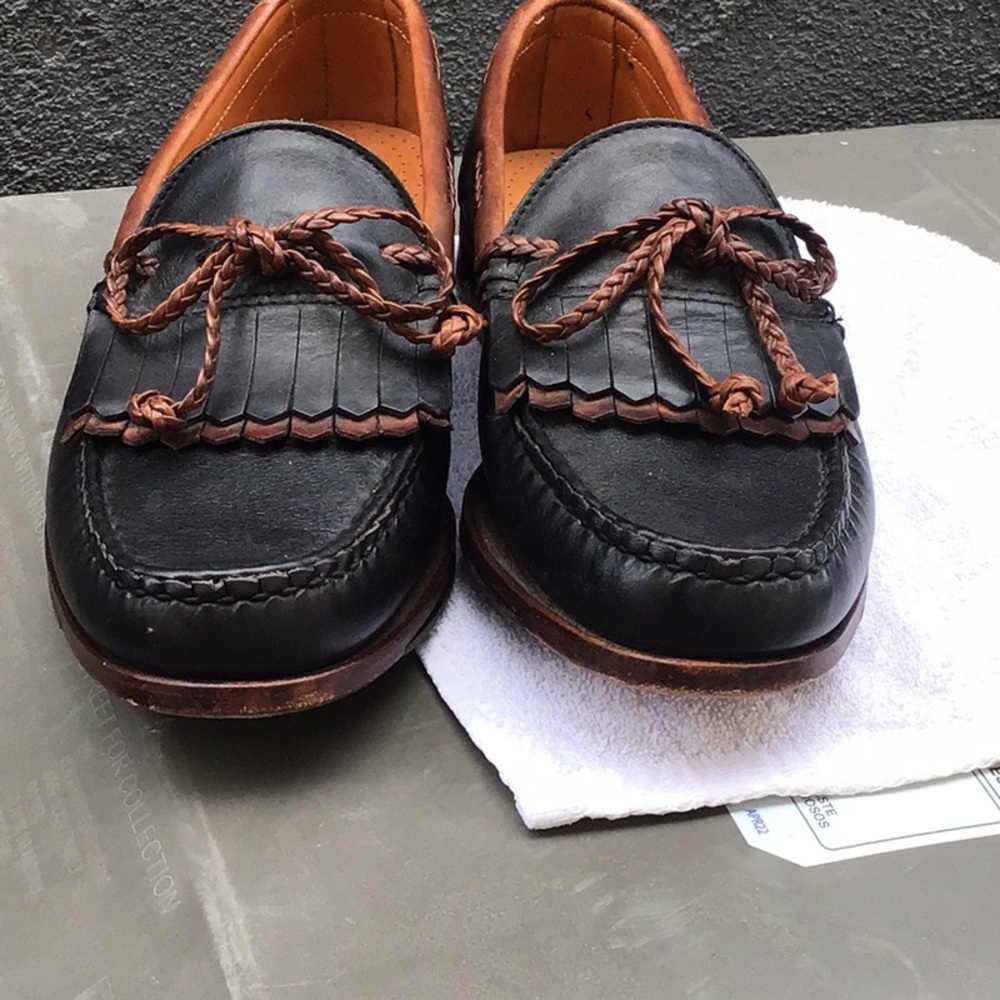 FootJoy made in the USA 9/D leather loafers used conditions - Picture 11 of 12